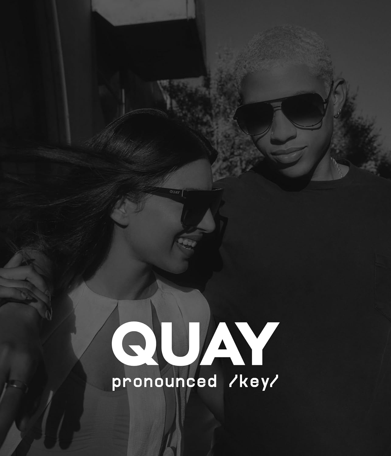 image:imageQUAY Backstage Pass Square Aviator Sunglasses Oversized Sunglasses for MenBlackSmoke