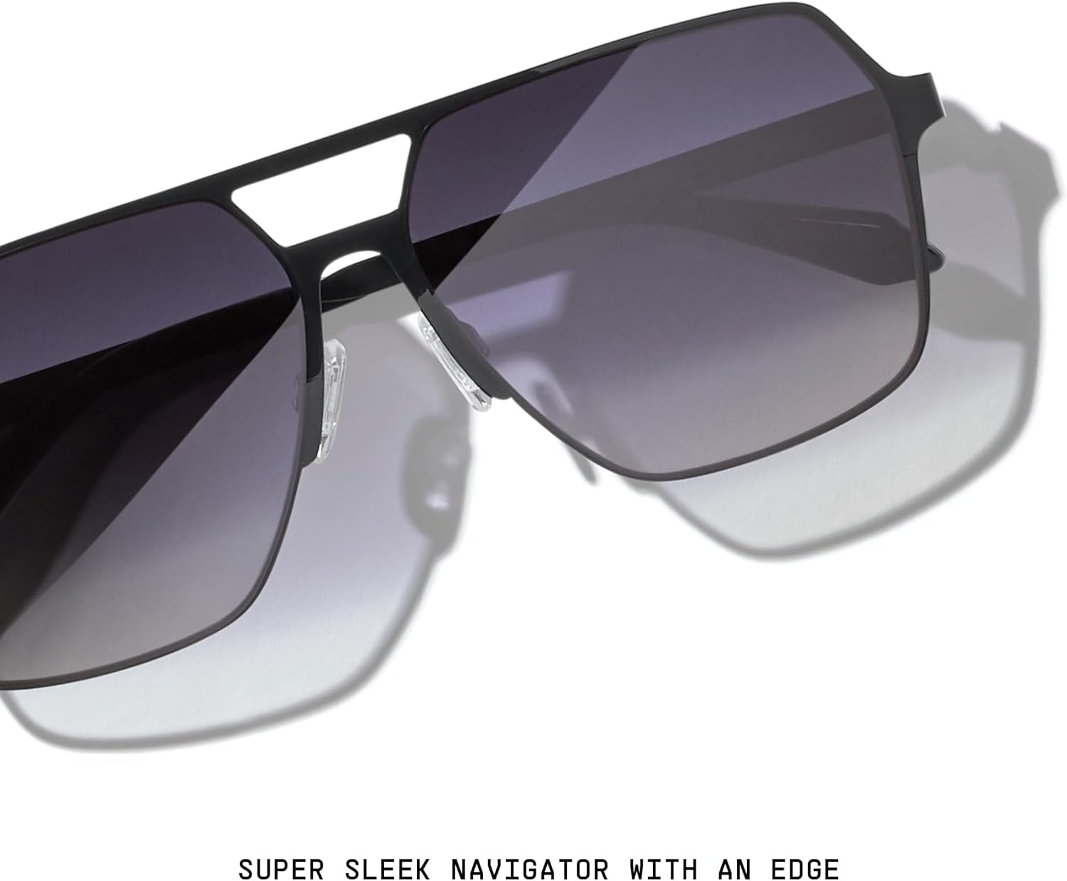 image:imageQUAY Backstage Pass Square Aviator Sunglasses Oversized Sunglasses for MenBlackSmoke