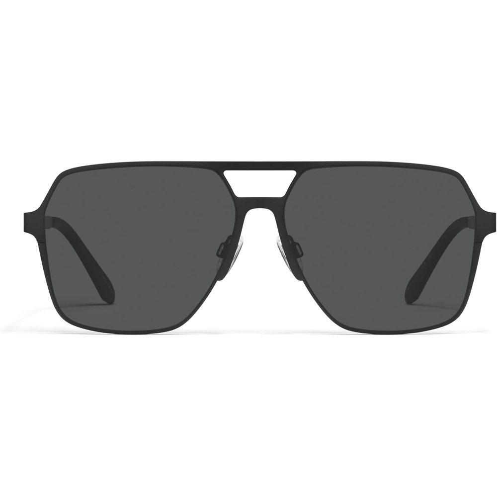 image:imageQUAY Backstage Pass Square Aviator Sunglasses Oversized Sunglasses for MenBlackSmoke