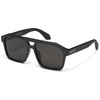 image:imageQUAY  Mens Sunglasses Oversized Aviator Shades UV Protected LensesMatte BlackBlack Polarized