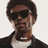 image:imageQUAY  Mens Sunglasses Oversized Rounded Shades UV Protected Lenses Weekender Matte BlackBlack PolarizedBlackTan