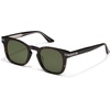 image:imageQUAY  Mens Sunglasses Oversized Rounded Shades UV Protected Lenses Weekender Matte BlackBlack PolarizedDark TortGreen