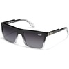 image:imageQUAY  Mens Sunglasses Oversized Square Shades UV Protected LensesBlack to Clear Polarized
