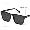 image:imageQUAY  Mens Sunglasses Oversized Square Shades UV Protected LensesBlackBlack Polarized