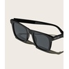 image:imageQUAY  Mens Sunglasses Oversized Square Shades UV Protected LensesBlackSmoke
