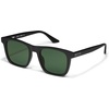 image:imageQUAY  Mens Sunglasses Oversized Square Shades UV Protected LensesMatte BlackGreen Polarized