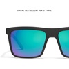 image:imageQUAY  Mens Sunglasses Oversized Square Shades UV Protected LensesMatte BlackNavy Polarized