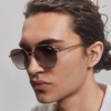 image:imageQUAY  Sunglasses for Men amp Women Medium Round Shades UV Protected Lenses Big TimeBrushed Gold