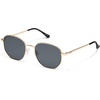 image:imageQUAY  Sunglasses for Men amp Women Medium Round Shades UV Protected Lenses Big TimeGoldSmoke