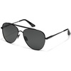 image:imageQUAY  Sunglasses for Men amp Women Round Lenses with UV ProtectionBlackSmoke Polarized