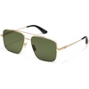 image:imageQUAY  Sunglasses for Men amp Women Round Lenses with UV ProtectionGoldGreen Polarized
