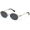 image:imageQUAY  Sunglasses for Men amp Women Square Lenses with UV ProtectionGoldSmoke