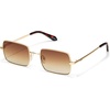 image:imageQUAY  Sunglasses for Men and Women Oversized Square Shades UV Protected LensesGold
