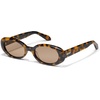 image:imageQUAY  Sunglasses for Men and Women Oversized Square Shades UV Protected LensesPebble Tortoise