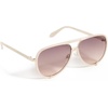 image:imageQUAY  Womens Aviator Sunglasses Oversized Shades with UV Protected Lenses High ProfileBone FawnBrown Fawn
