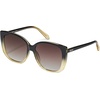 image:imageQUAY  Womens Ever After Sunglasses Square Lenses with UV ProtectionBlack Yellow