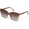 image:imageQUAY  Womens Ever After Sunglasses Square Lenses with UV ProtectionCoffee Doe