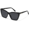 image:imageQUAY  Womens Sunglasses Oversized Cat Eye Shades UV Protected LensesBlack Polarized
