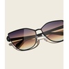 image:imageQUAY  Womens Sunglasses Oversized Cat Eye Shades UV Protected LensesBlackDusk Poppy