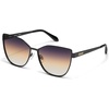 image:imageQUAY  Womens Sunglasses Oversized Cat Eye Shades UV Protected LensesBlackDusk Poppy