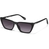 image:imageQUAY  Womens Sunglasses Oversized Cat Eye Shades UV Protected LensesBlackSmoke