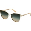 image:imageQUAY  Womens Sunglasses Oversized Cat Eye Shades UV Protected LensesBrushed Gold