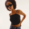 image:imageQUAY  Womens Sunglasses Oversized Rectangle Shades UV Protected Lenses KarmaStorm TortSmoke