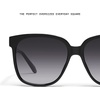 image:imageQUAY  Womens Sunglasses Oversized Square Shades UV Protected LensesBlackSmoke