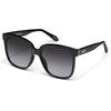 image:imageQUAY  Womens Sunglasses Oversized Square Shades UV Protected LensesBlackSmoke