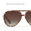 image:imageQUAY  Womens Sunglasses Polarized Aviator Lenses with UV Protection Oversized Sunglasses High Profile Brown Tortoise