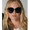 image:imageQUAY  Womens Sunglasses Polarized Round Lenses with UV Protection Rent Free Black