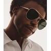 image:imageQUAY  Womens Sunglasses Square Lenses with UV Protection Oversized Sunglasses Ever AfterBrushed GoldGreen Polarized
