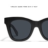 image:imageQUAY After Hours Polarized Sunglasses Oversized Women Square Sunglasses with UV Protection Statement Designer ShadesShiny BlackSmoke Polarized