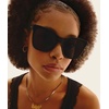 image:imageQUAY After Party Sunglasses for Women Oversized Square Sunglasses with UVProtected Lenses and Protective CaseBlackBlack