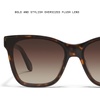 image:imageQUAY After Party Sunglasses for Women Oversized Square Sunglasses with UVProtected Lenses and Protective CaseNeutral TortBrown