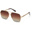 image:imageQUAY Backstage Pass Square Aviator Sunglasses Oversized Sunglasses for MenGoldBrown Polarized