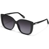 image:imageQUAY Ever After Oversized Sunglasses Cat Eye Sunglasses With UV Protected Lenses Designer Shades For WomenMatte BlackSmoke