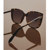image:imageQUAY Ever After Oversized Sunglasses Cat Eye Sunglasses With UV Protected Lenses Designer Shades For WomenTortoiseSmoke Taupe Polarized