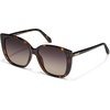image:imageQUAY Ever After Oversized Sunglasses Cat Eye Sunglasses With UV Protected Lenses Designer Shades For WomenTortoiseSmoke Taupe Polarized