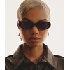 image:imageQUAY Ever After Sunglasses Narrow Round Sunglasses For Women With UV Protected Lenses Trendy Sunglasses For WomenBlackSmoke