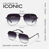 image:imageQUAY High Key Extra Large Polarized Unisex Aviator Sunglasses UV Protection Oversized Accessories for On The Go LifestyleBlack