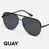 image:imageQUAY High Key Extra Large Polarized Unisex Aviator Sunglasses UV Protection Oversized Accessories for On The Go LifestyleBlackFade Smoke