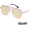 image:imageQUAY High Key Extra Large Polarized Unisex Aviator Sunglasses UV Protection Oversized Accessories for On The Go LifestyleGoldGold