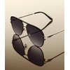 image:imageQUAY High Key Twist Non Polarized Unisex Aviator Sunglasses UV Protection Fashion Accessories for On The Go LifestyleBlackSmoke
