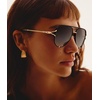 image:imageQUAY High Key Twist Non Polarized Unisex Aviator Sunglasses UV Protection Fashion Accessories for On The Go LifestyleBlackSmoke