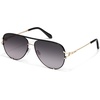 image:imageQUAY High Key Twist Non Polarized Unisex Aviator Sunglasses UV Protection Fashion Accessories for On The Go LifestyleBlackSmoke