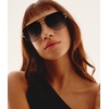 image:imageQUAY High Key Twist Non Polarized Unisex Aviator Sunglasses UV Protection Fashion Accessories for On The Go LifestyleBlackSmoke
