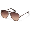 image:imageQUAY High Key Twist Non Polarized Unisex Aviator Sunglasses UV Protection Fashion Accessories for On The Go LifestyleChocolateBrown Fawn