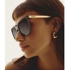 image:imageQUAY Level Up Remixed Polarized Sunglasses Oversized Womens Square Sunglasses with Smoke UV Protected LensesMatte BlackSmoke Polarized