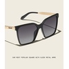 image:imageQUAY Level Up Remixed Polarized Sunglasses Oversized Womens Square Sunglasses with Smoke UV Protected LensesMatte BlackSmoke Polarized